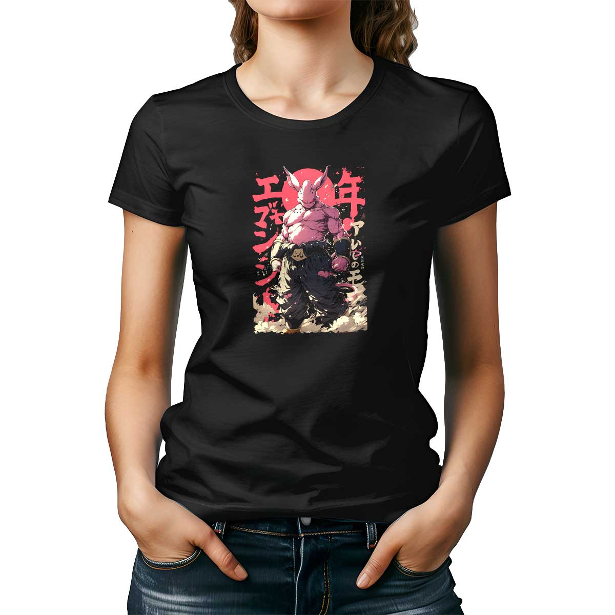polera-majin-buu-con-antena-brillante-en-dise-o-chocola-32