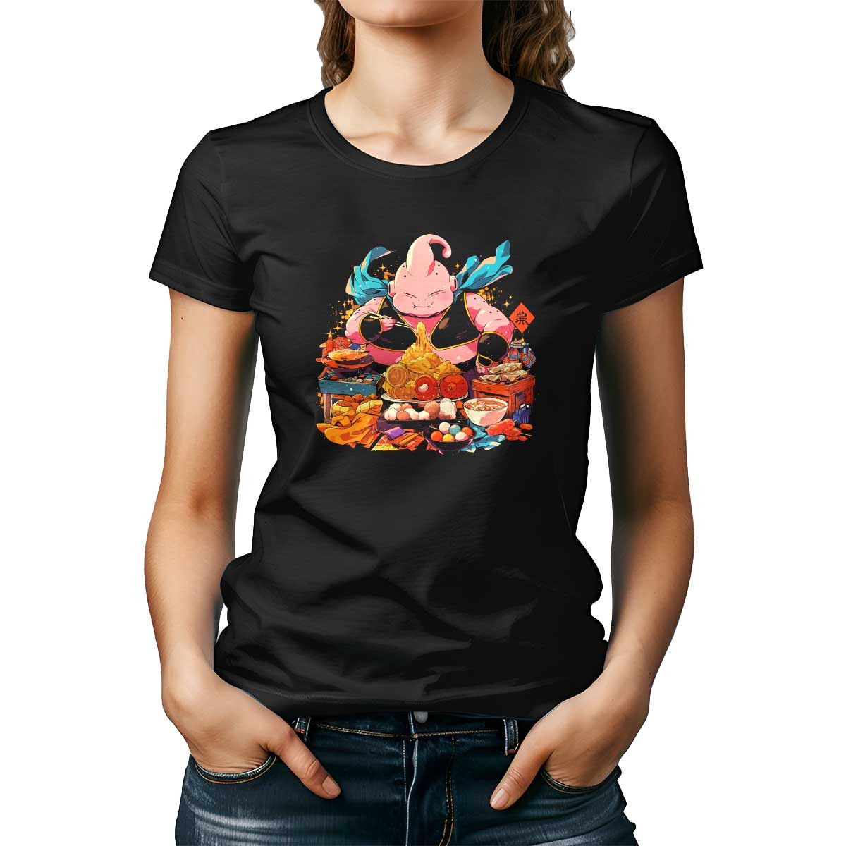 polera-majin-buu-devorando-dulces-en-negroraven-con-fondo-22