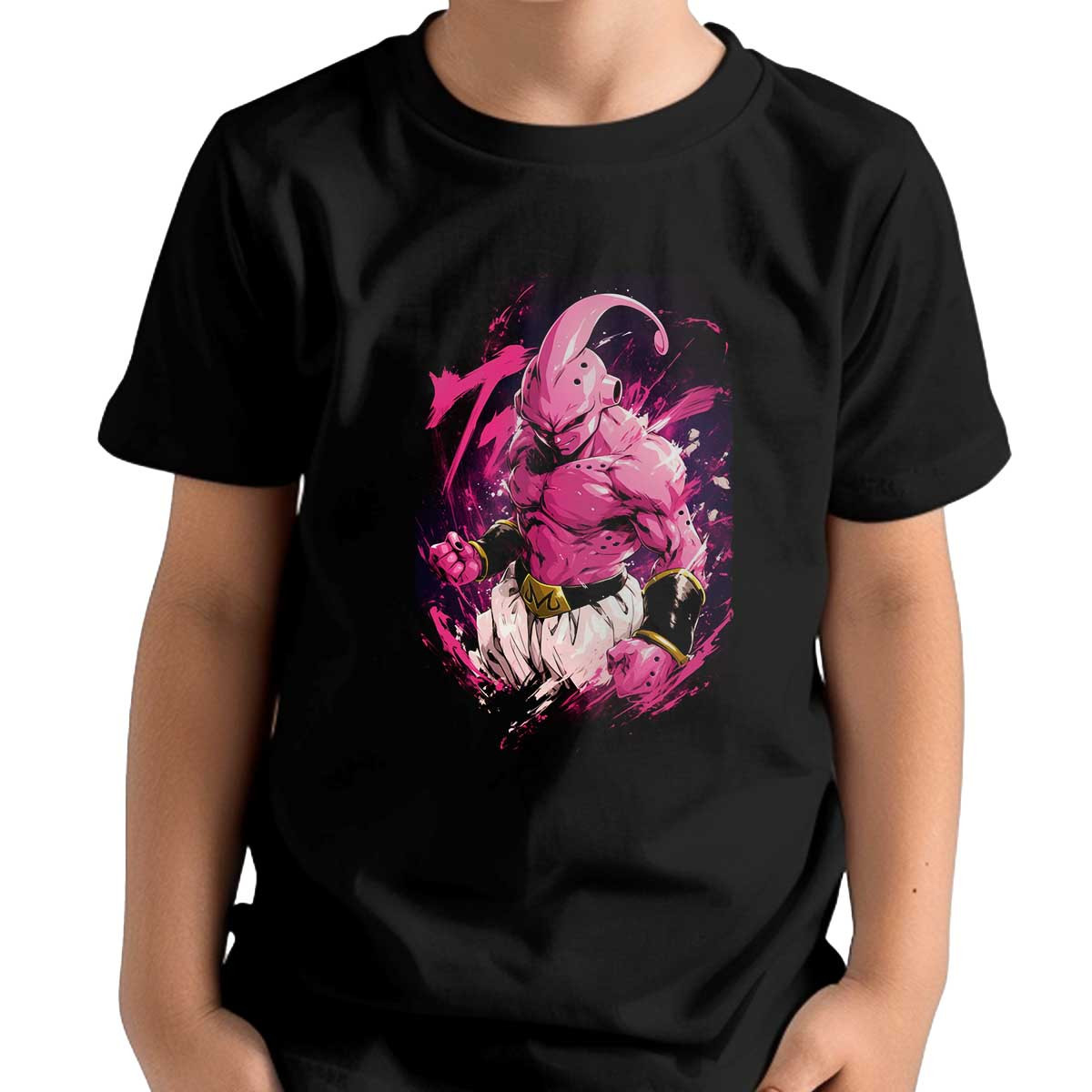 polera-majin-buu-perspectiva-determinada-en-tonos-mezclados-y-rosa-intenso
