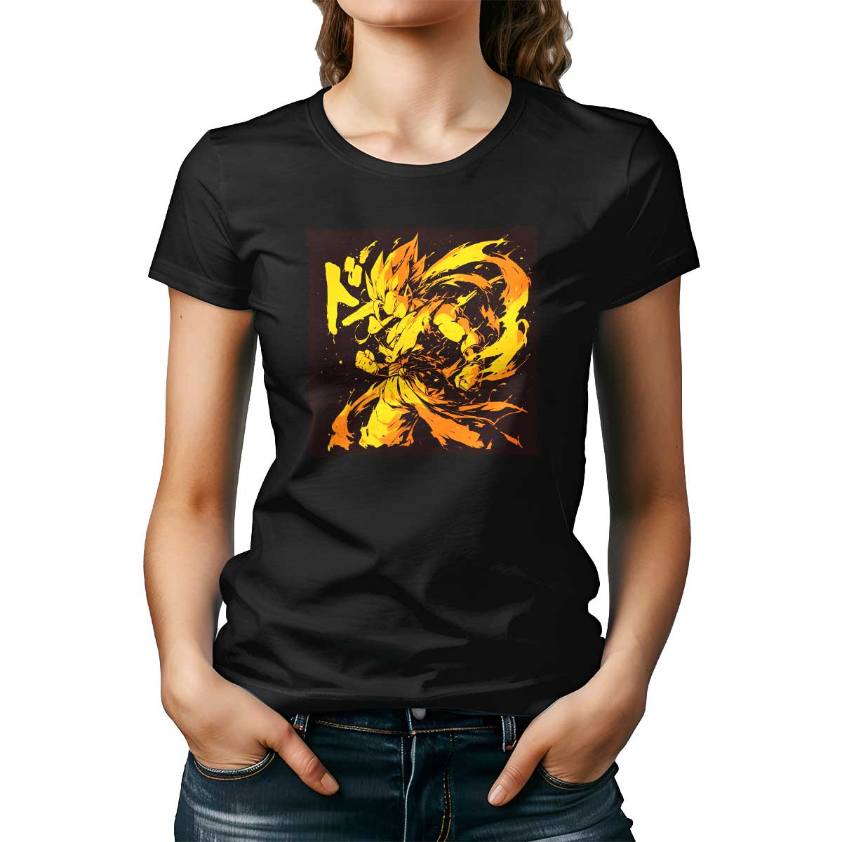 polera-majin-buu-silueta-adorable-en-lim-n-y-naranja-quemado