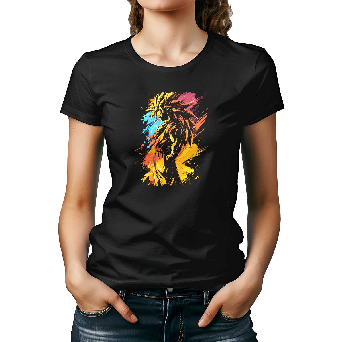 polera-mujer-algod-n-visual-goku-super-saiyan-5-en-colores-crom-ticos-y-mbar