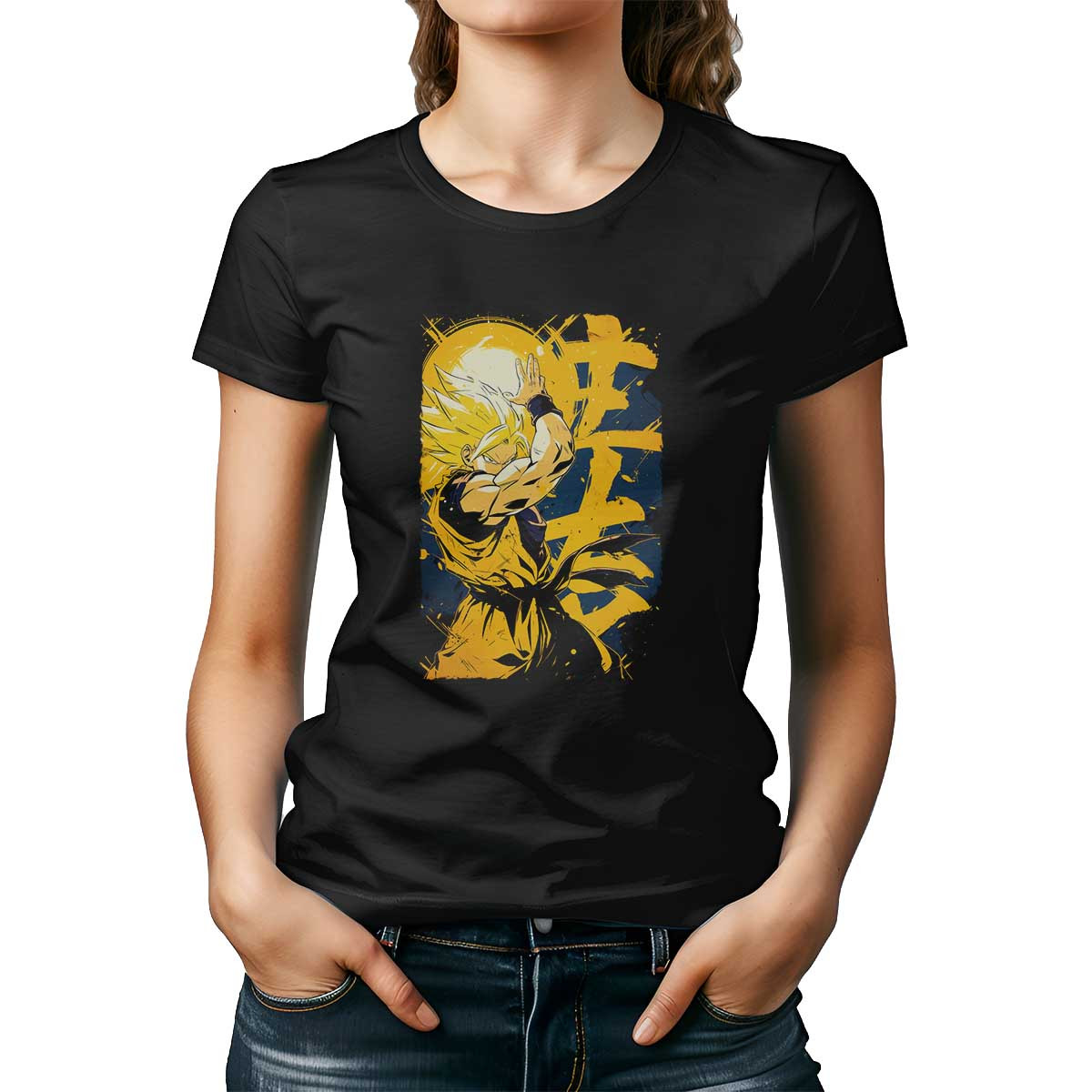 polera-mujer-estampada-comedor-goku-en-colores-canarios-desde-32