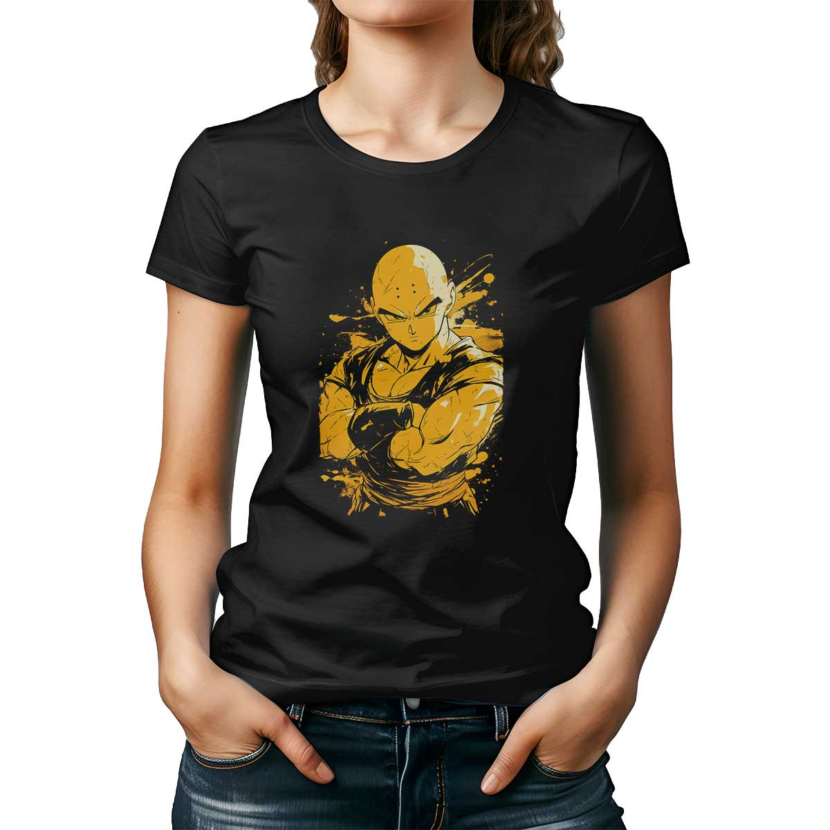 polera-mujer-estilo-callejero-krillin-boceto-en-nieve-y-colores-de-miel