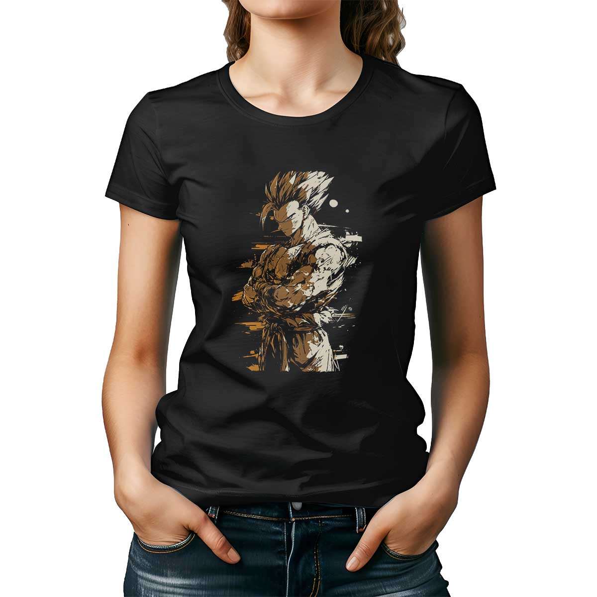 polera-mujer-gohan-sketch-dragon-ball-colores-marfil