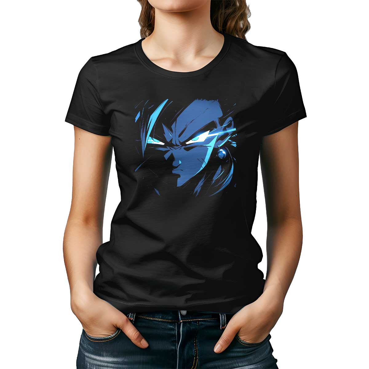 polera-mujer-manga-corta-profundidad-goku-face-closeup