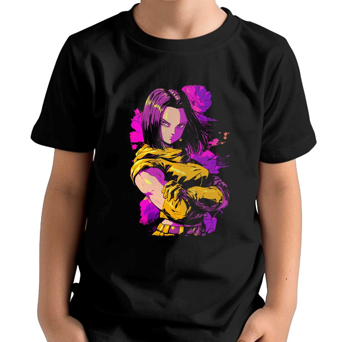 polera-ni-a-impactante-android-17-sketch-en-colores-azafr-n-y-peon-a