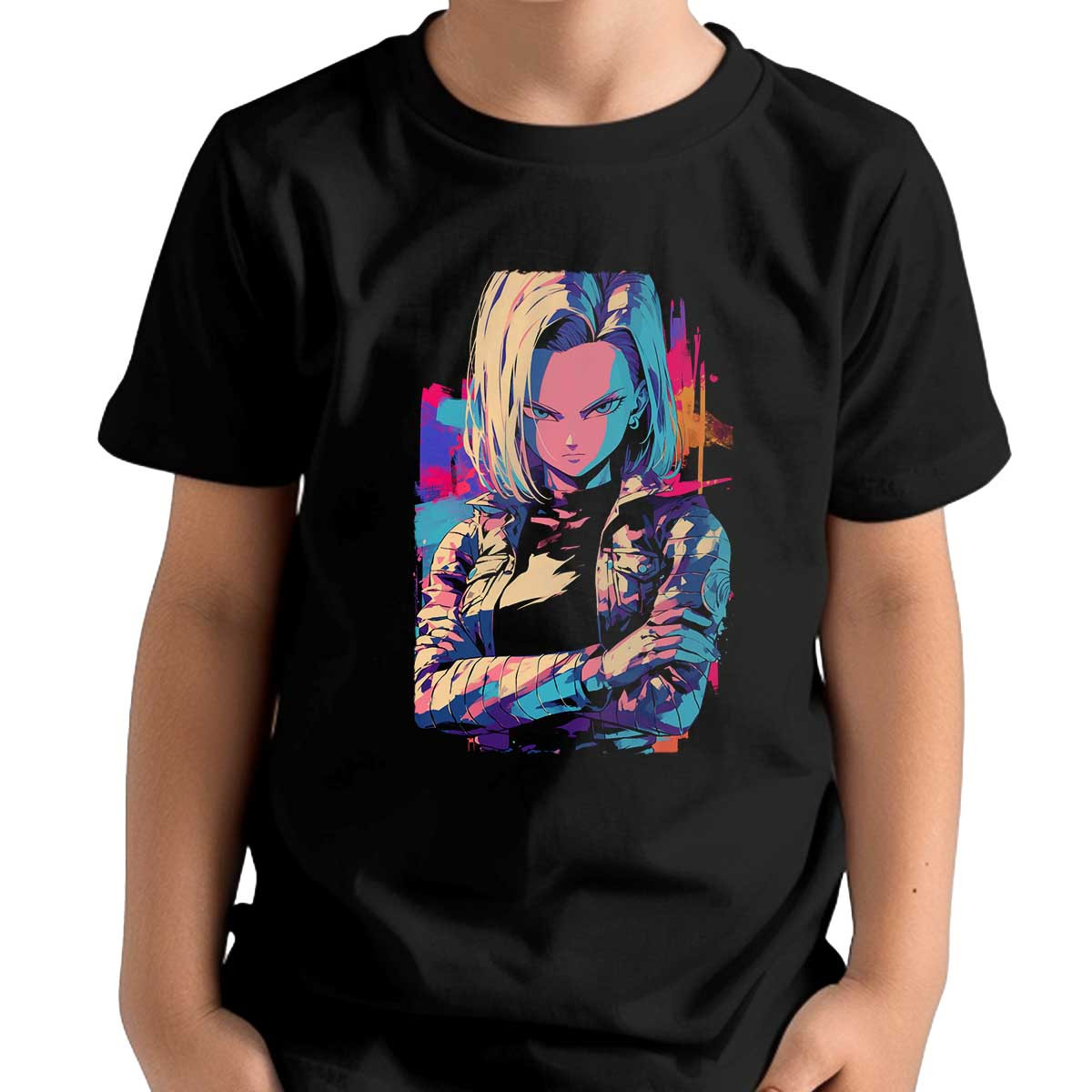 polera-ni-as-android-18-seria-en-colores-pavo-real