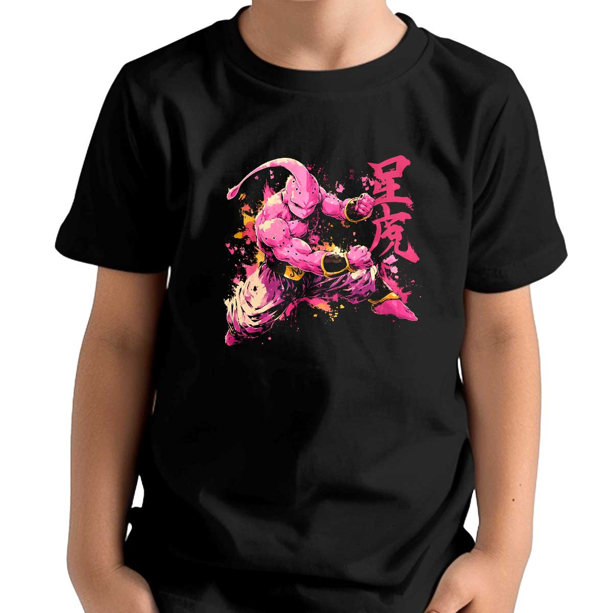 polera-ni-as-majin-buu-en-acuarelas-y-tonos-caoba