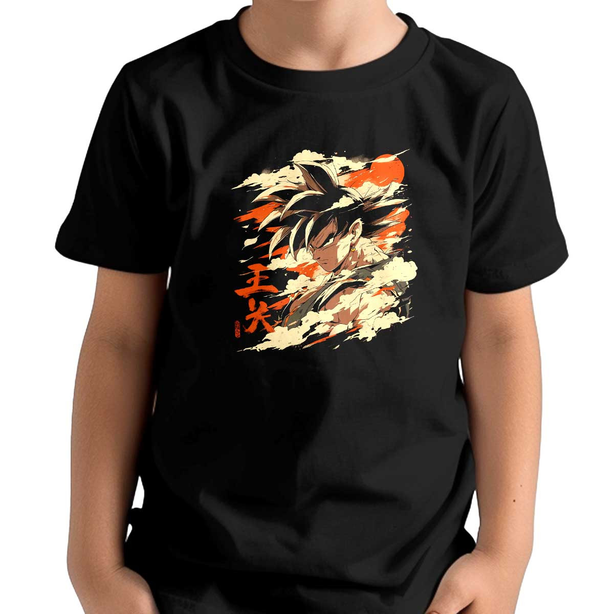 polera-ni-o-goku-impactante-con-nube-nimbus-en-colores-beige-y-verde