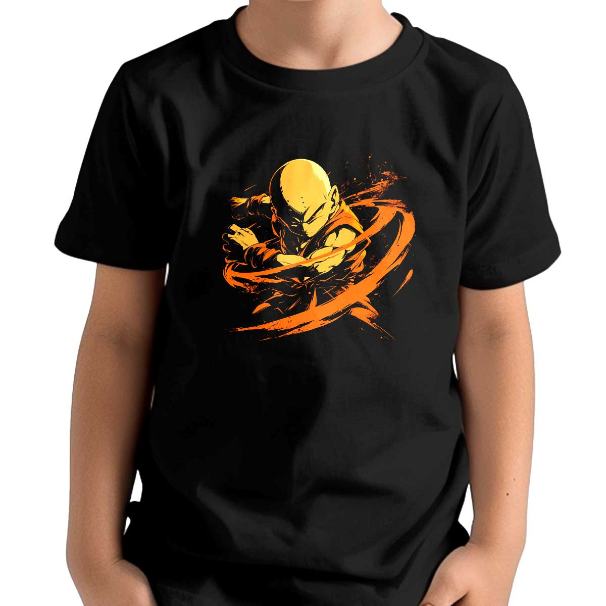 polera-ni-o-krillin-en-combate-naranja-dragon-ball
