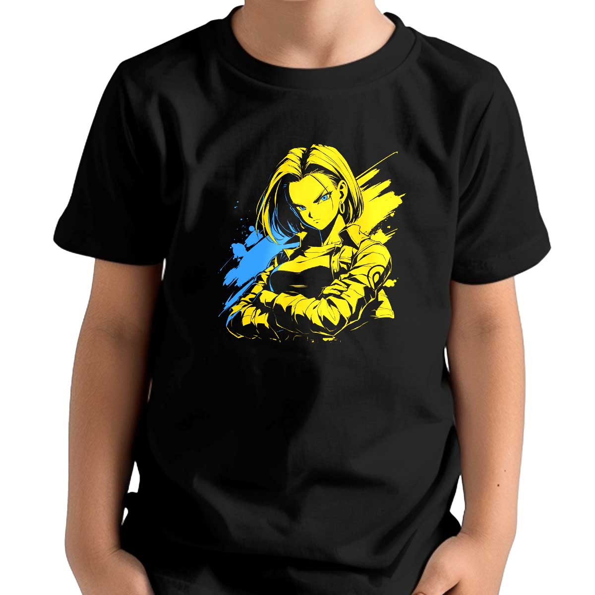 polera-ni-o-personalizadas-android-18-en-colores-canario-y-cer-leo