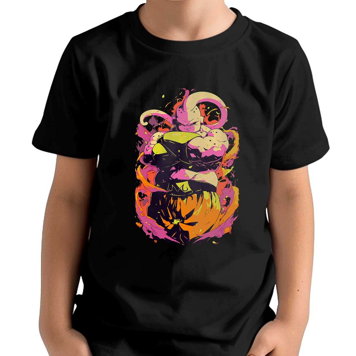 polera-ni-os-majin-buu-en-colores-lima-y-naranja