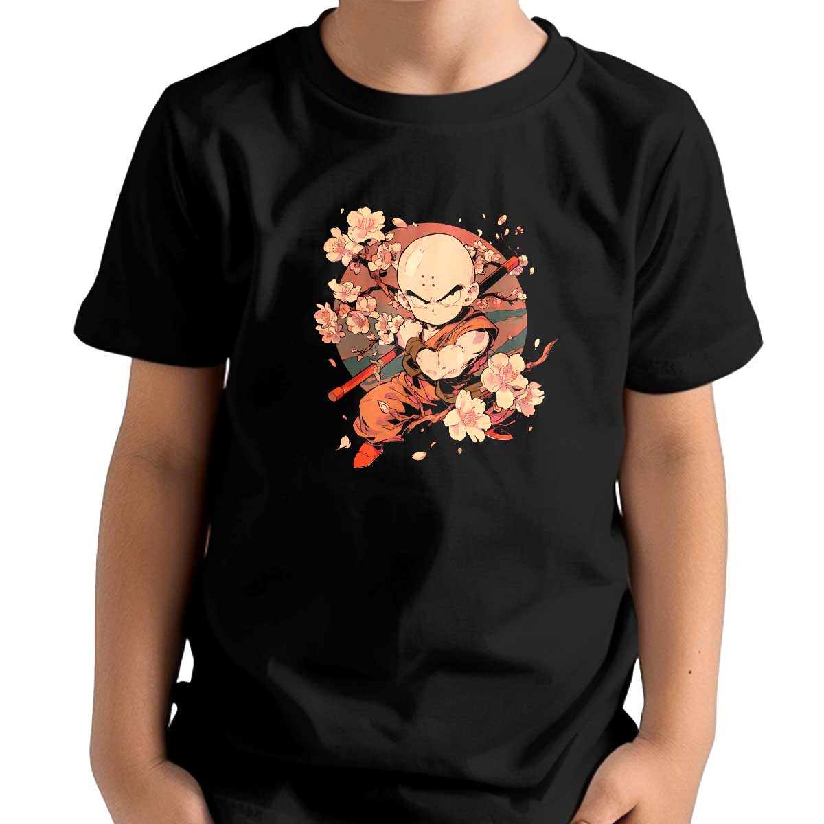 polera-poder-krillin-cerezos-en-colores-apagados-y-mbar