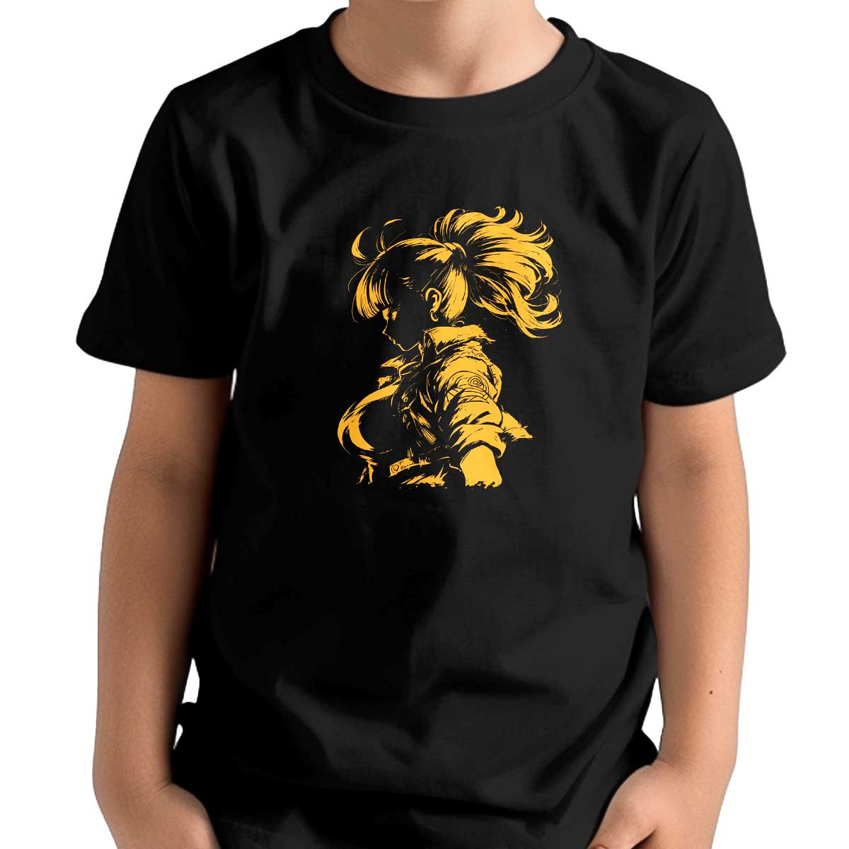 polera-unisex-estampada-frontal-poder-bulma-silhouette-en-tonos-mocha