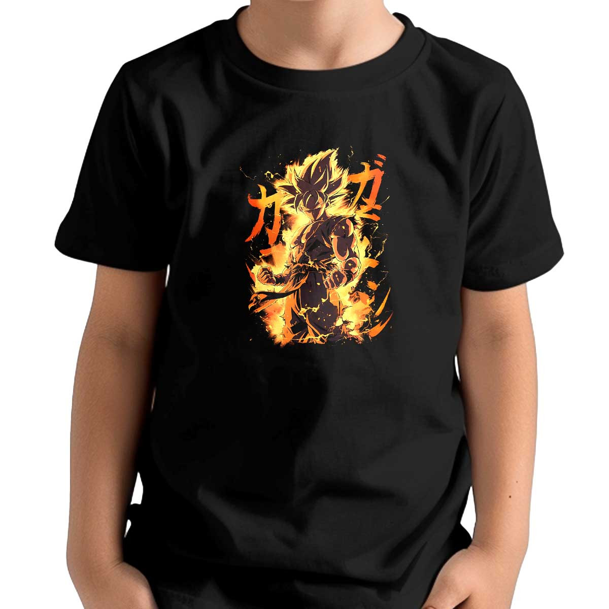 polera-unisex-obra-maestra-goku-aura-el-ctrica-en-xido-y-bronce