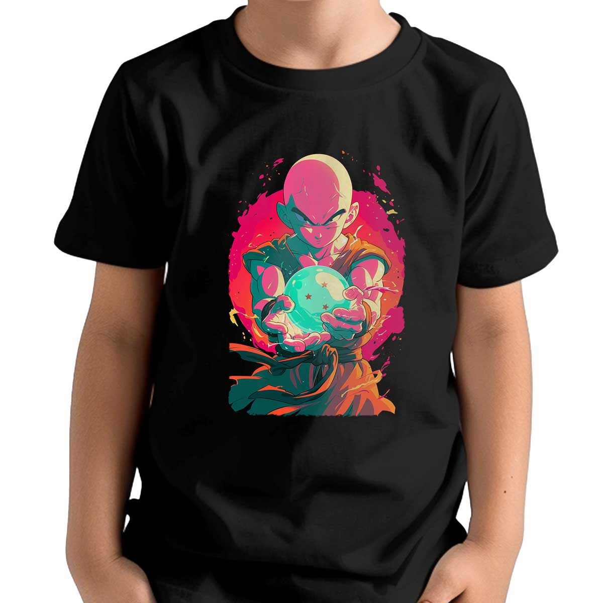 polera-unisex-silueta-rectangular-krillin-en-colores-prismatic-y-menta
