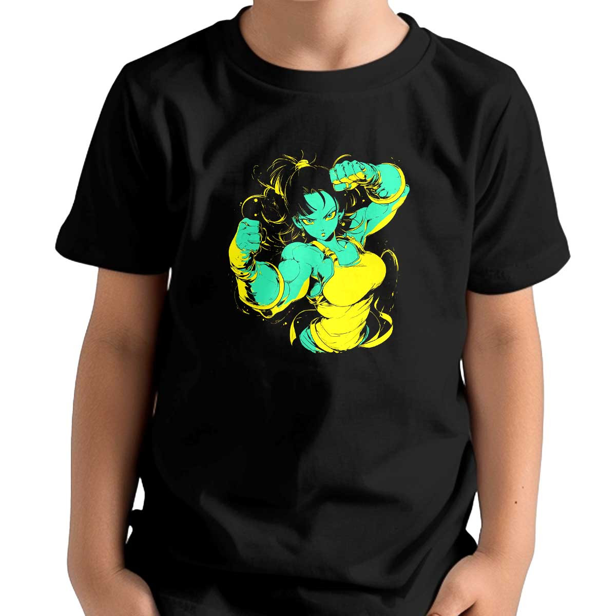 polera-unisex-videl-full-power-amarillo-y-turquesa