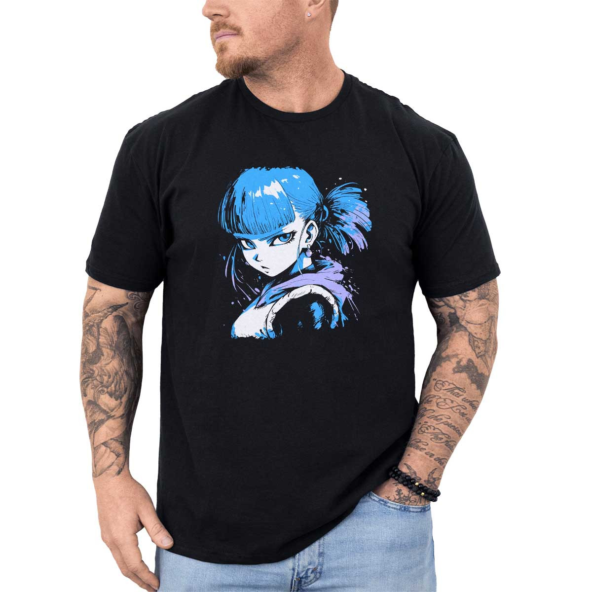 poleras-anime-bulma-con-expresi-n-seria-en-la-nieve-y-colores-azules
