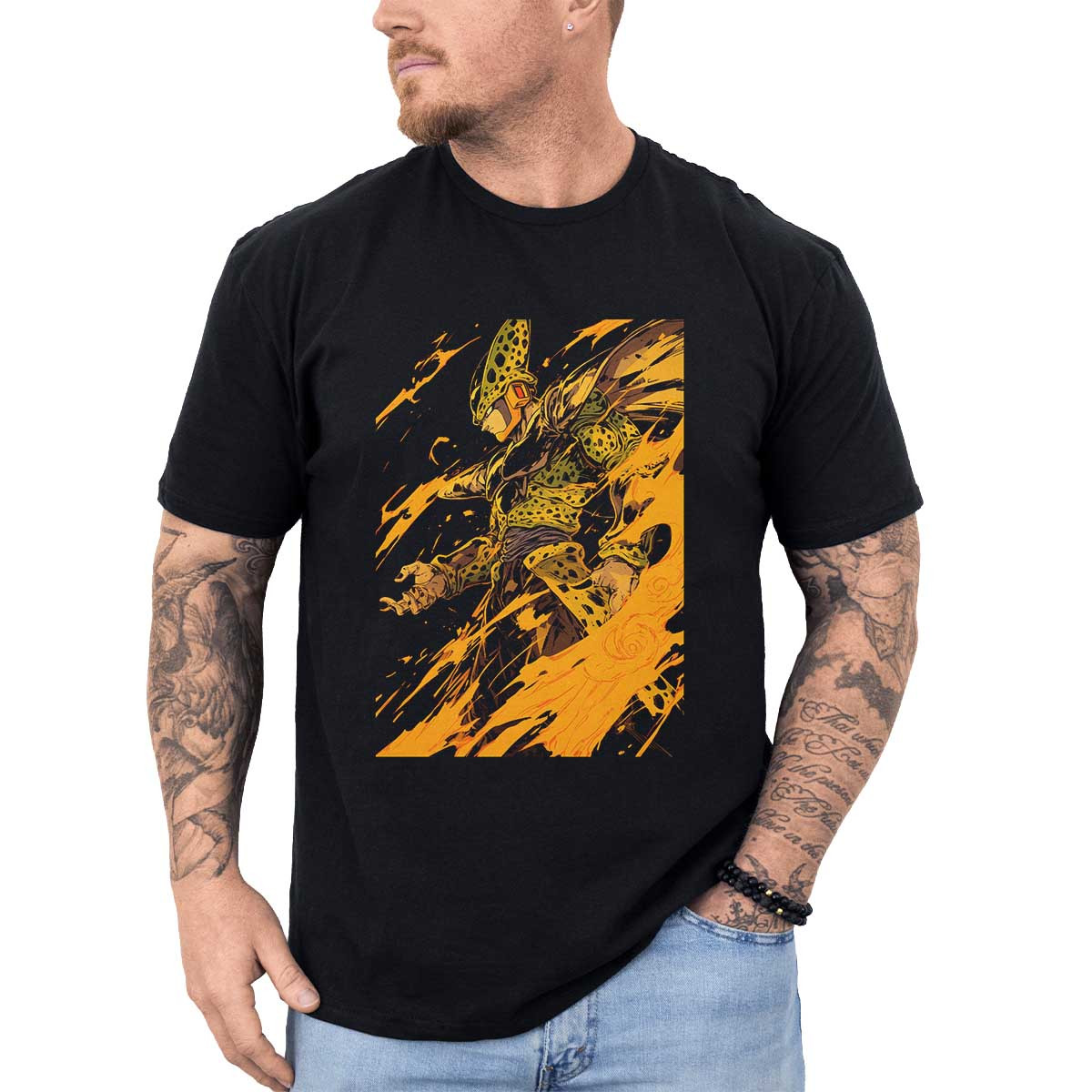 poleras-anime-cell-full-power-en-colores-delicados-y-ambarinos