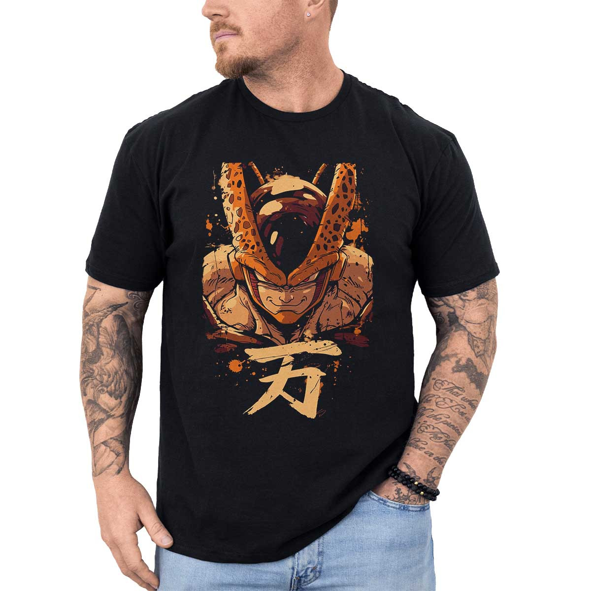 poleras-anime-dragon-ball-freezer-con-sonrisa-siniestra-en-naranja-apagado-y-quemado