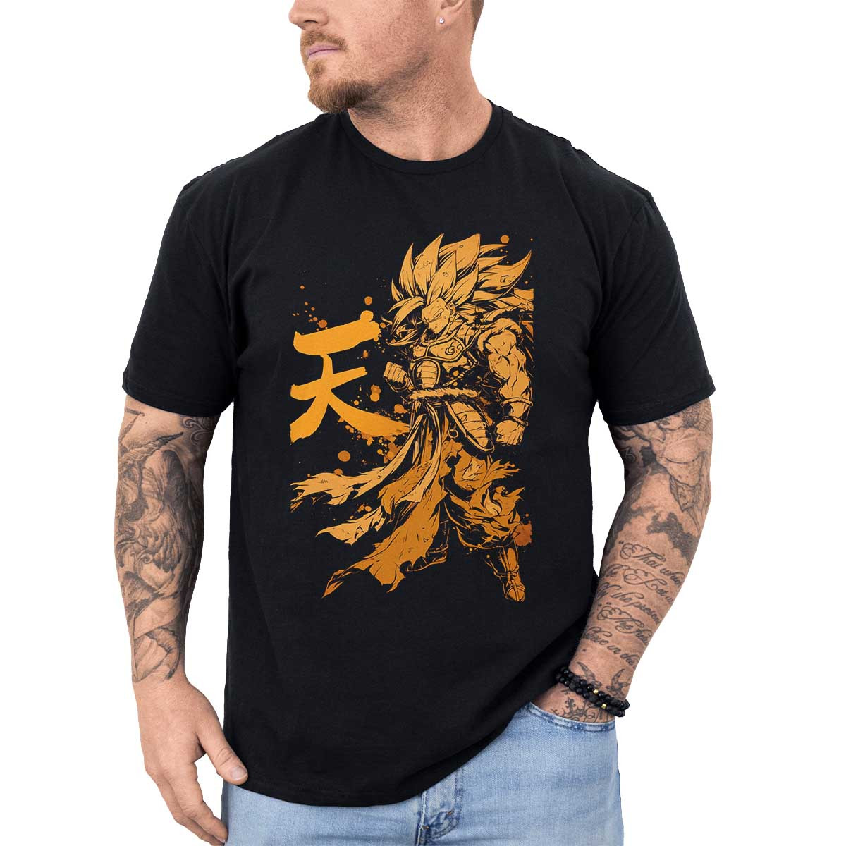 poleras-anime-goku-saiyan-armor-en-colores-xido-durable