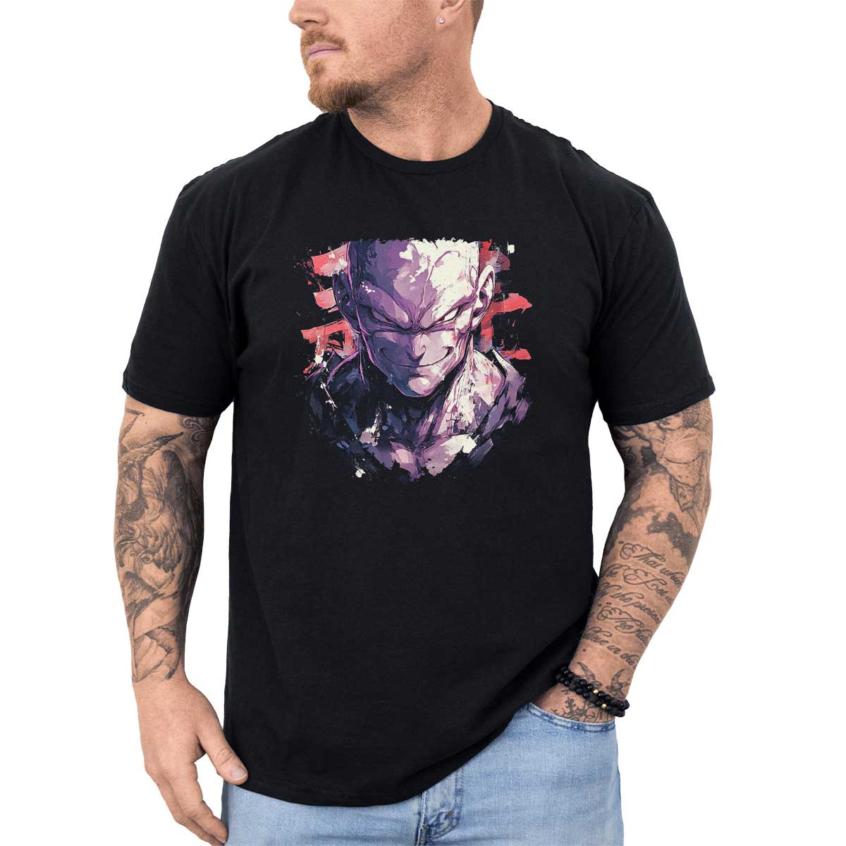 poleras-anime-vida-freezer-con-sonrisa-siniestra-en-negro-brillante-y-rosa-