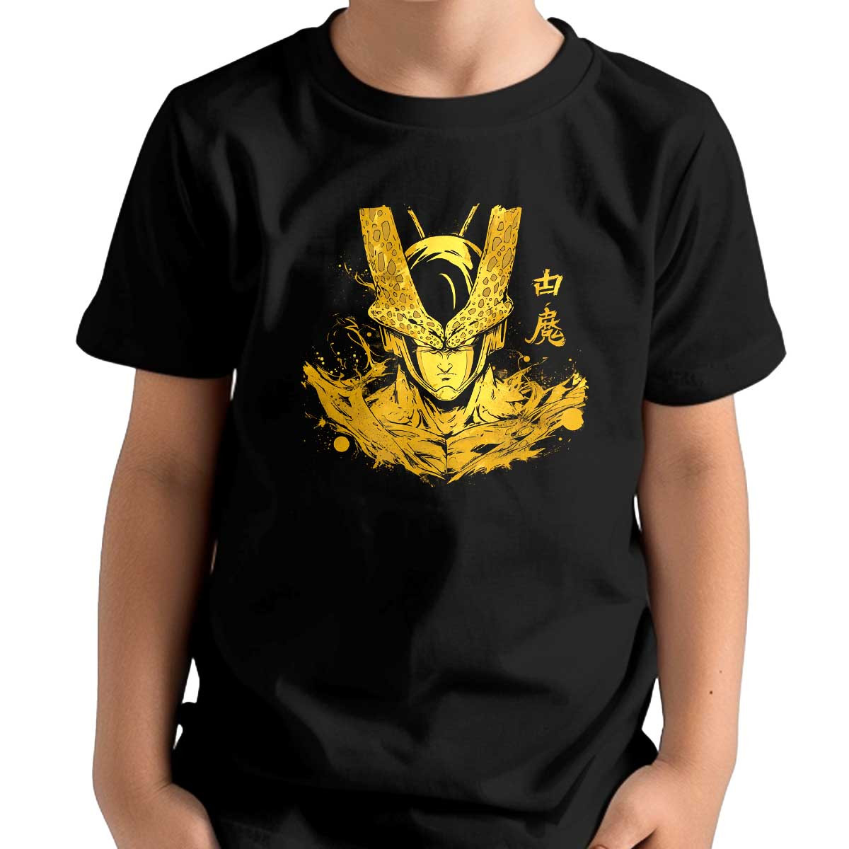 poleras-dragon-ball-tem-tica-cell-con-aura-oscura-en-dorado-y-carb-n-24