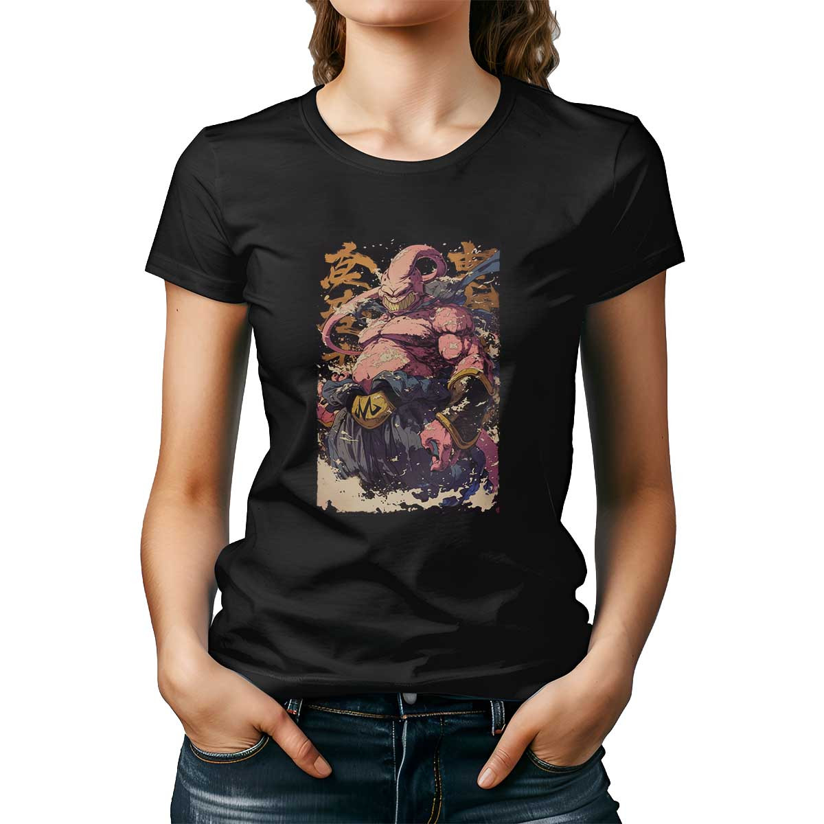 poleras-estampada-frontal-majin-buu-con-caligraf-a-japonesa-en-nieve-y-terracota-12