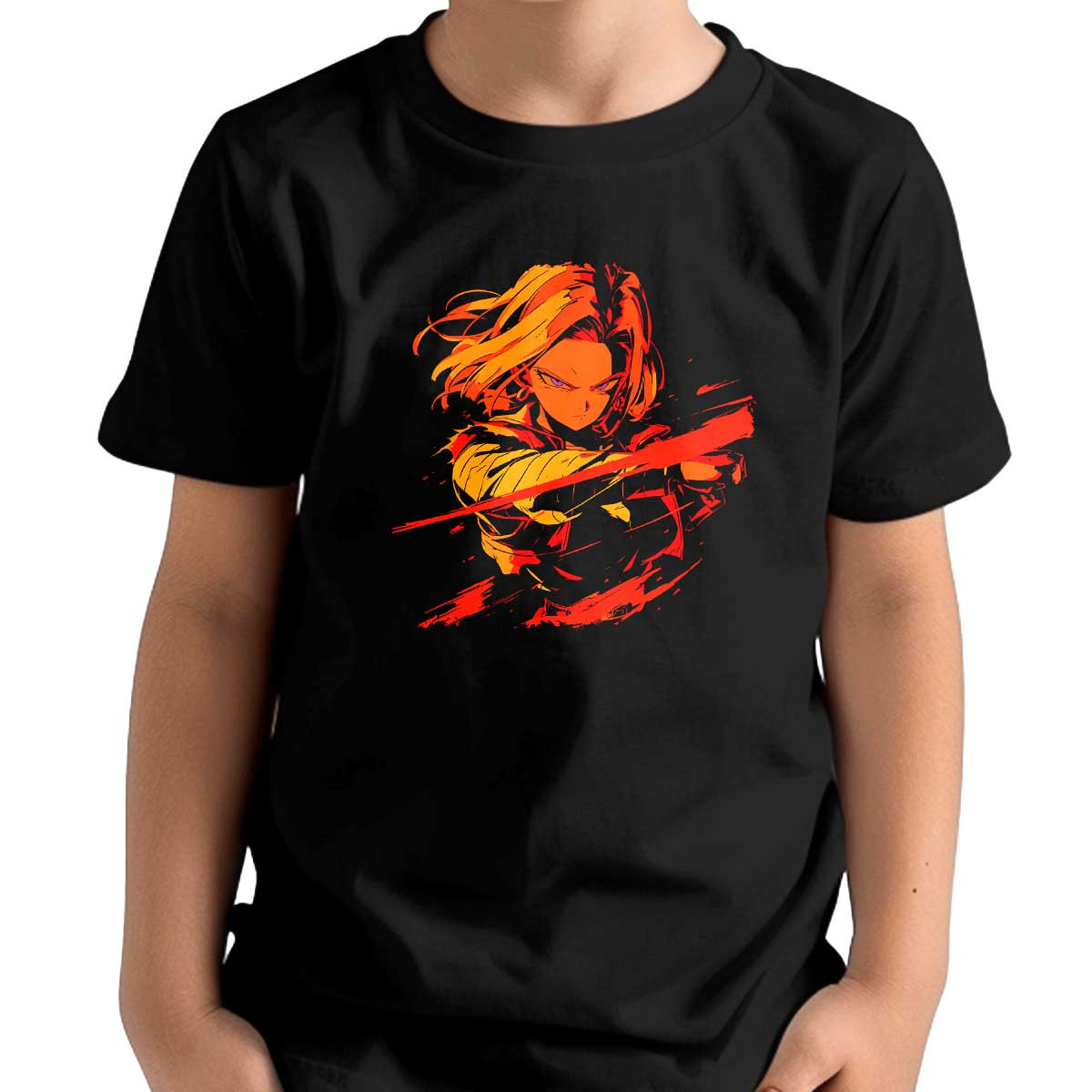 poleras-estilo-android-18-en-escarlata-y-mandarina