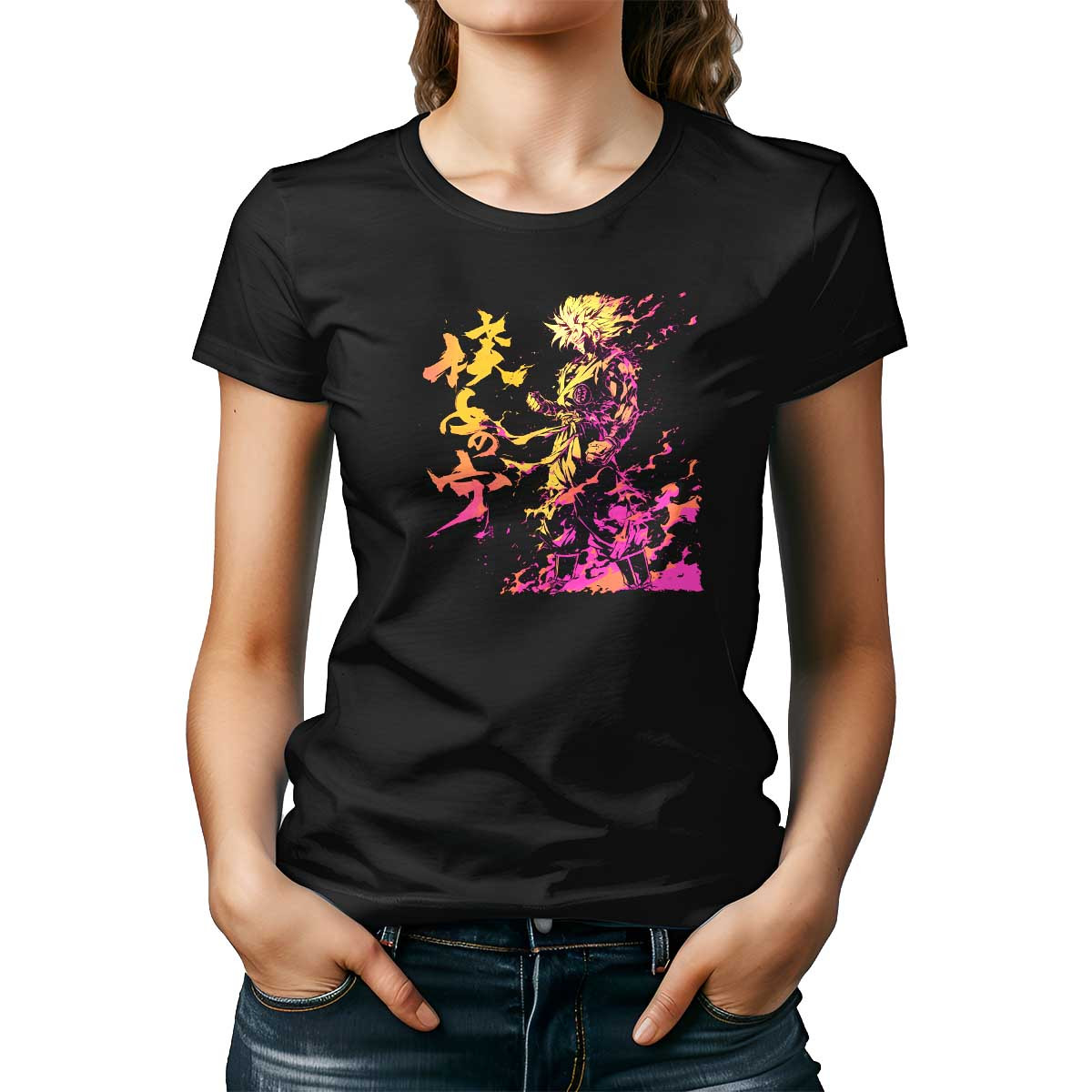 poleras-goku-dragon-ball-juveniles-fuego-y-hielo-amarillo-y-magenta-c-02-