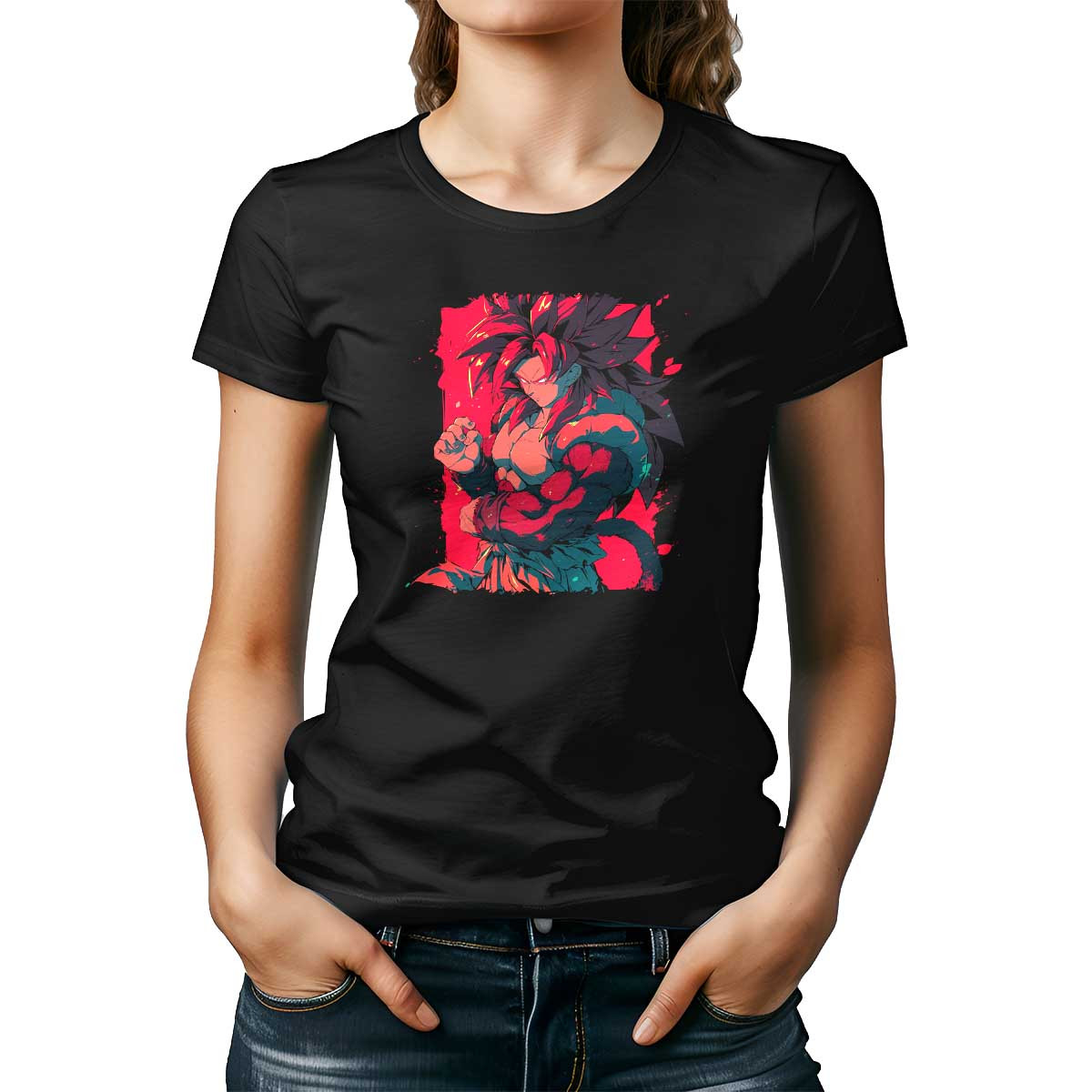 poleras-goku-super-saiyan-4-colores-acu-ticos-y-pavo-real