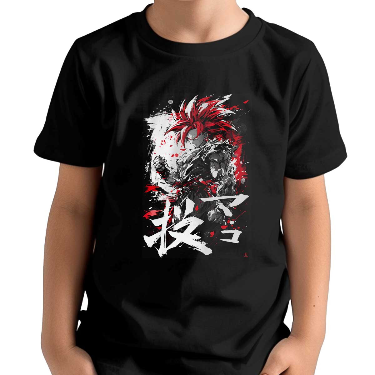 poleras-goku-super-saiyan-4-en-acuarelas-fucsia-34