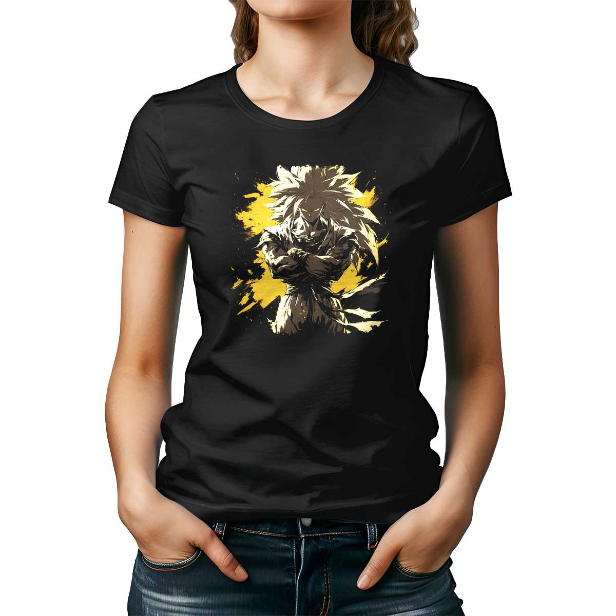 poleras-goku-super-saiyan-4-impacto-visual-en-beige-y-amarillo