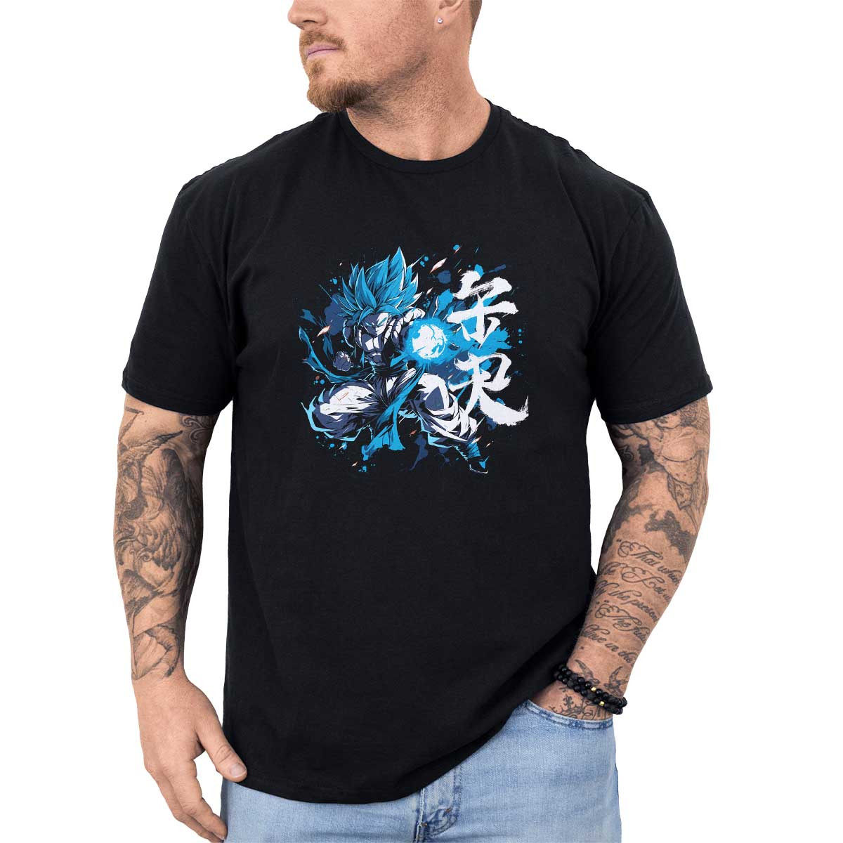 poleras-hombre-anime-gogeta-cargando-big-bang-attack-en-fondo-acu-tico-y-blanco-