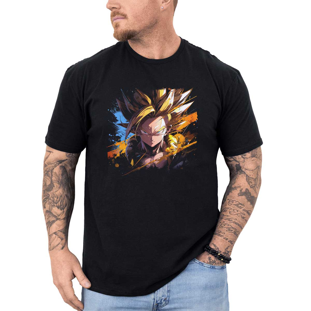 poleras-hombre-anime-gogeta-determinado-radiante-amarillo