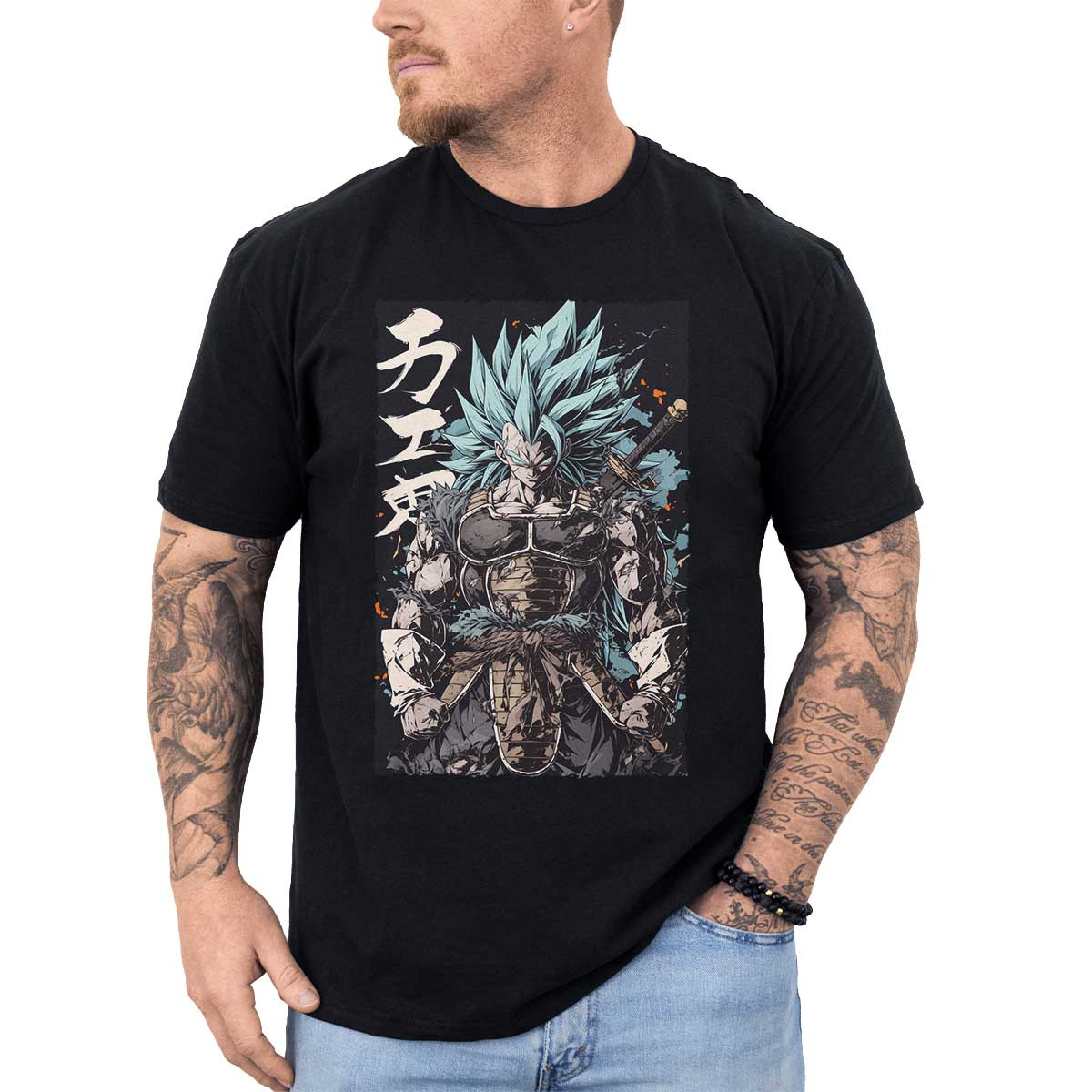 poleras-hombre-anime-vegeta-en-armadura-saiyan-en-colores-menta-y-carb-n