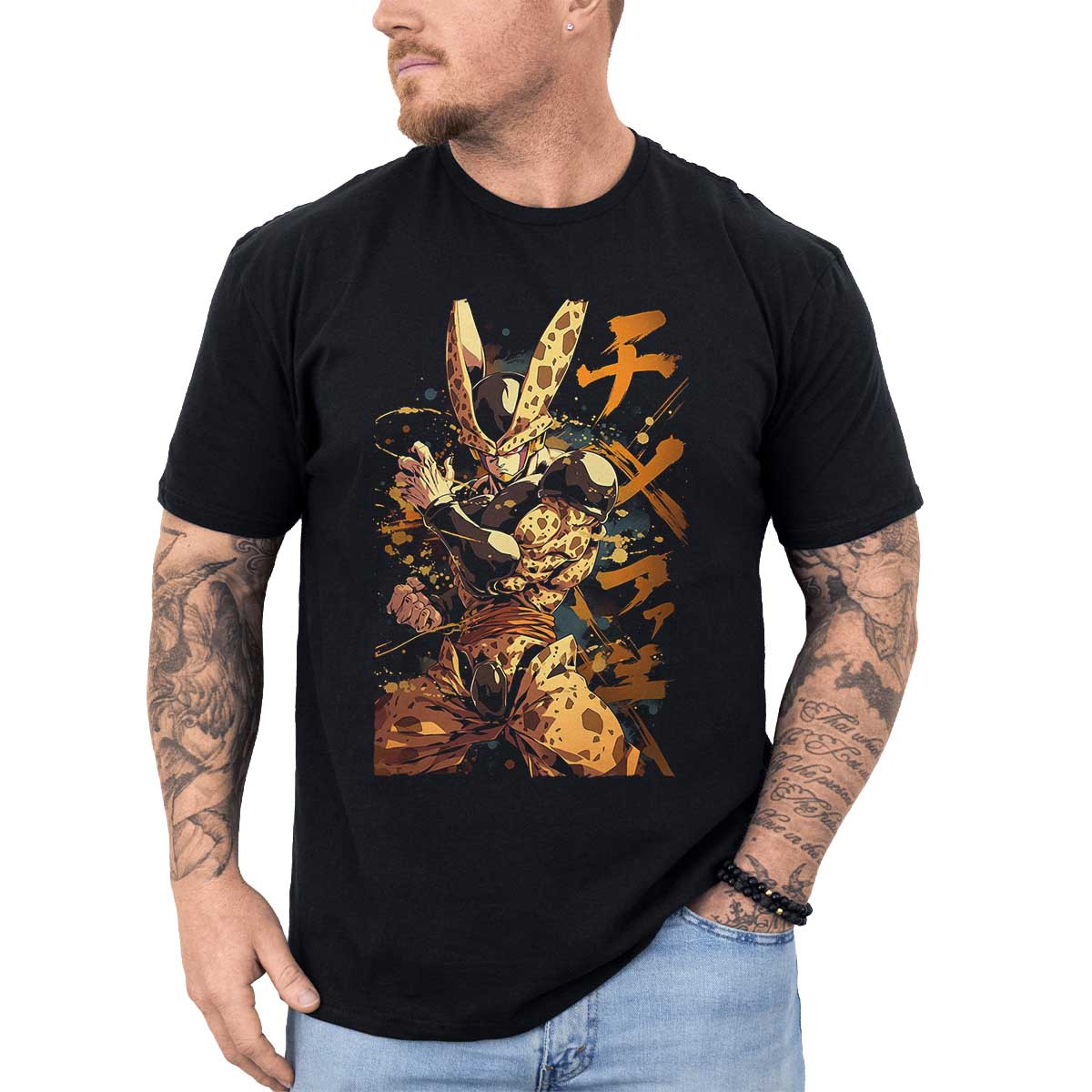 poleras-hombre-anime-visual-cell-en-pose-de-batalla-din-mica-en-colores-topo-y-xido