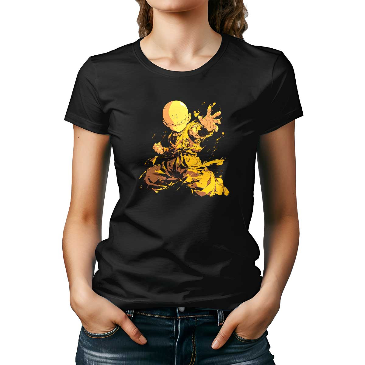 poleras-krillin-en-pose-de-lucha-en-colores-crom-tico-e-marfil