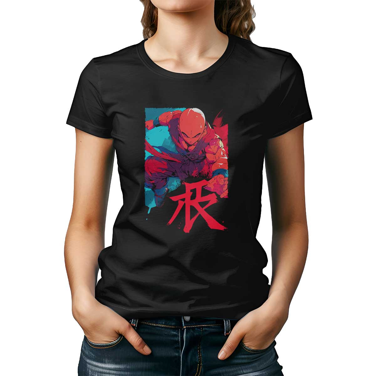 poleras-mujer-dragon-ball-krillin-ink-en-vermilion-y-aqua