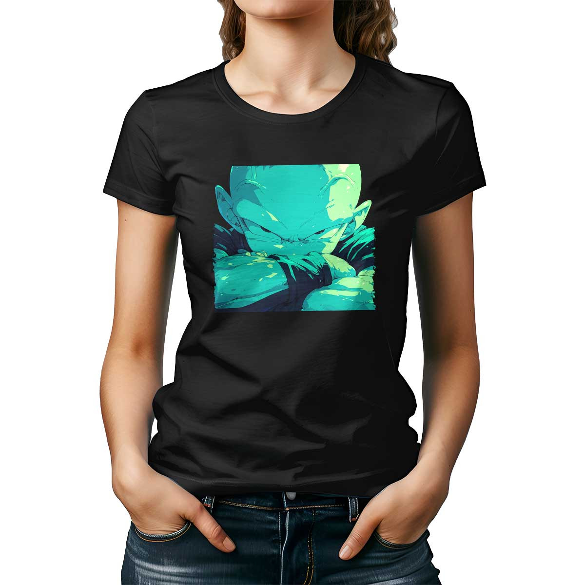 poleras-mujer-estampada-duradero-krillin-eyes-closeup-en-colores-crom-ticos-y-menta