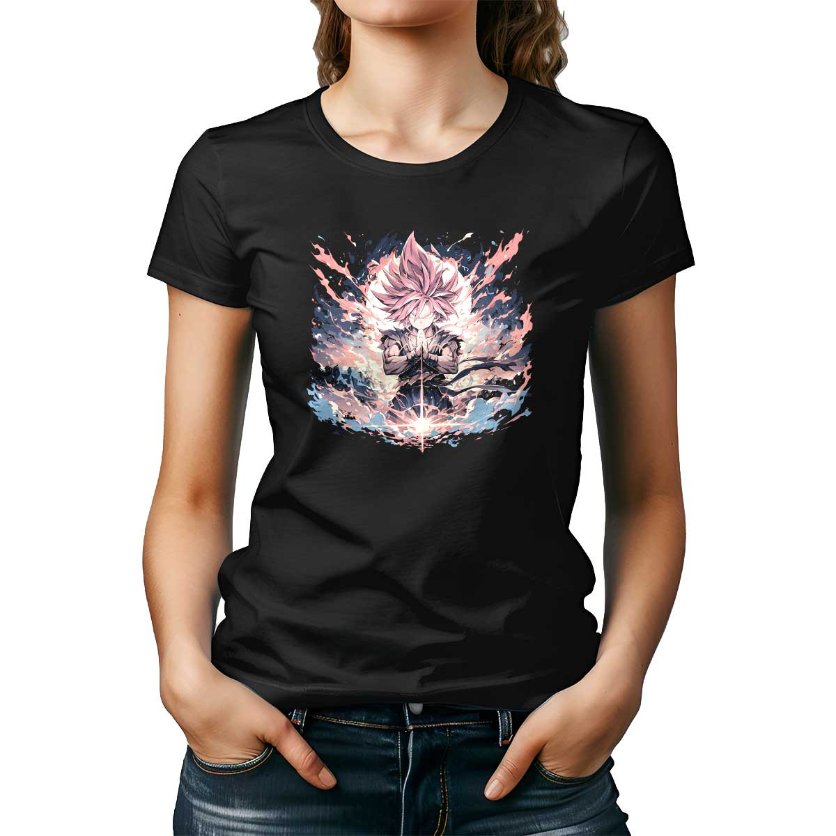 poleras-mujer-estampada-frontal-tem-tica-goku-en-tonos-suaves-y-rosa-beb-