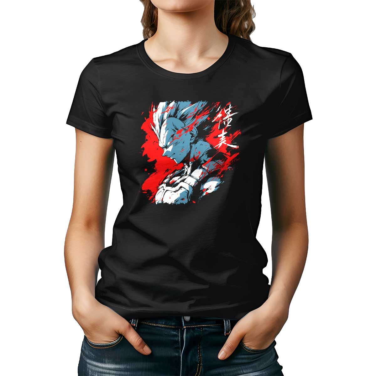 poleras-mujer-estampada-vegeta-ultra-instinct-rojo-y-denim-22