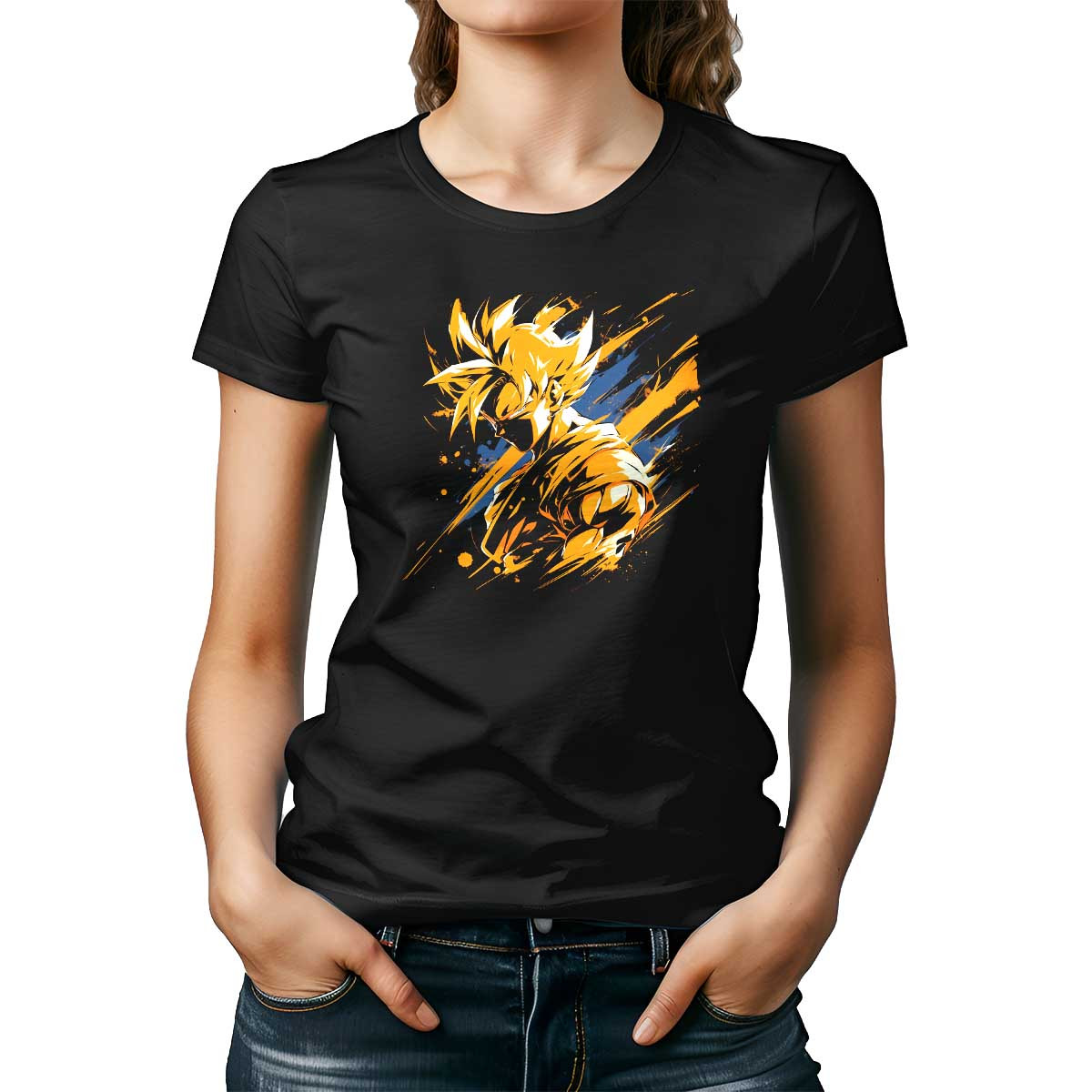 poleras-mujer-estetico-goku-mirada-decidida-en-colores-milky-y-topaz