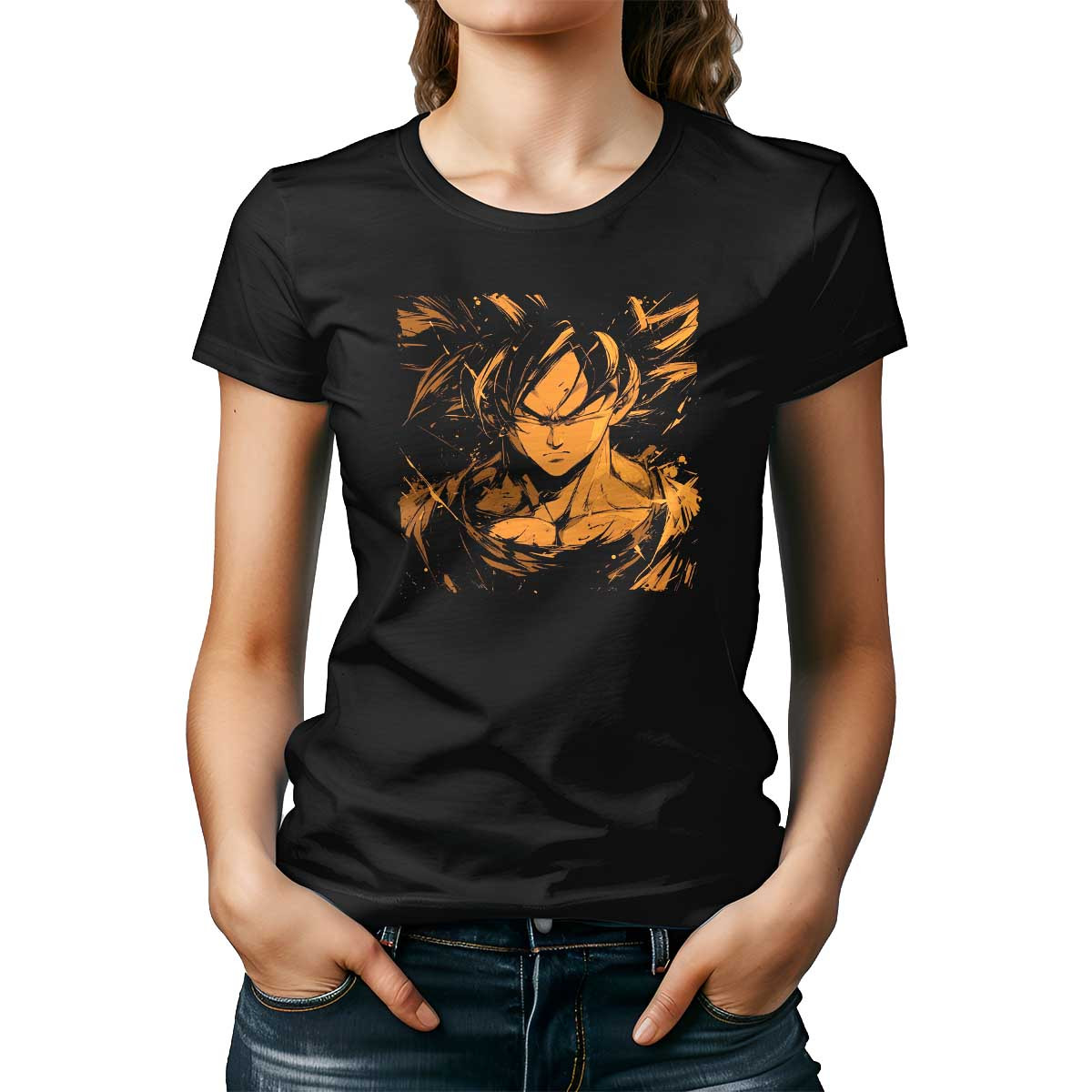 poleras-mujer-goku-face-closeup-en-colores-intensos-y-taupe