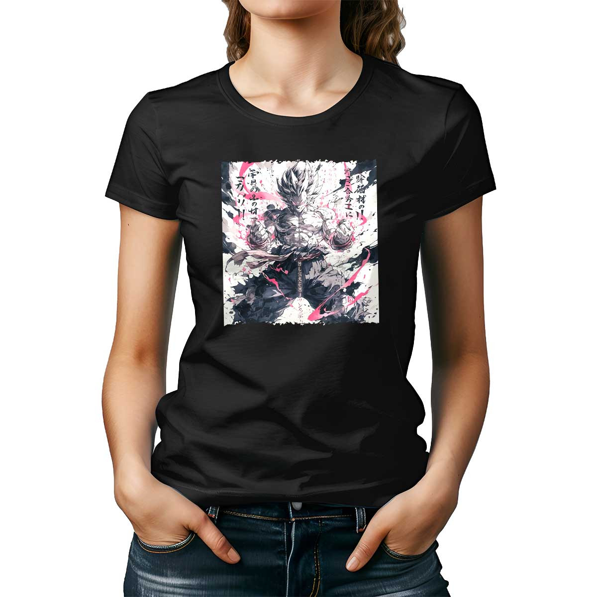 poleras-mujer-majin-buu-en-feroz-lucha-con-goku-dise-o-urbano-vibrante