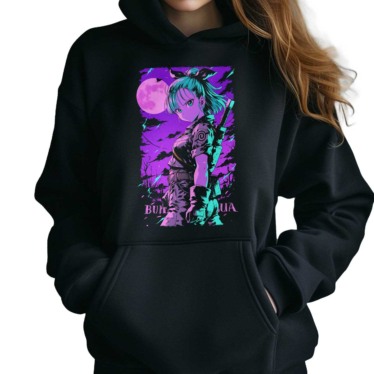 poleron-anime-mujer-estilo-bulma-full-power-en-negro-y-morado