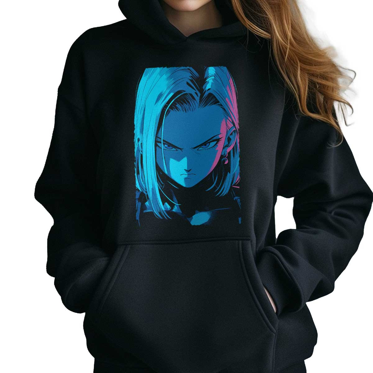 polerones-anime-android-18-expresi-n-seria-en-colores-pavo-real