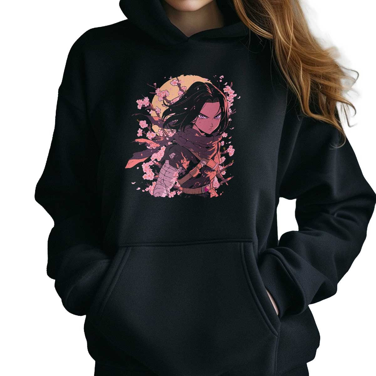 polerones-anime-dise-o-exclusivo-android-17-cerezos-blanco-y-negro-03
