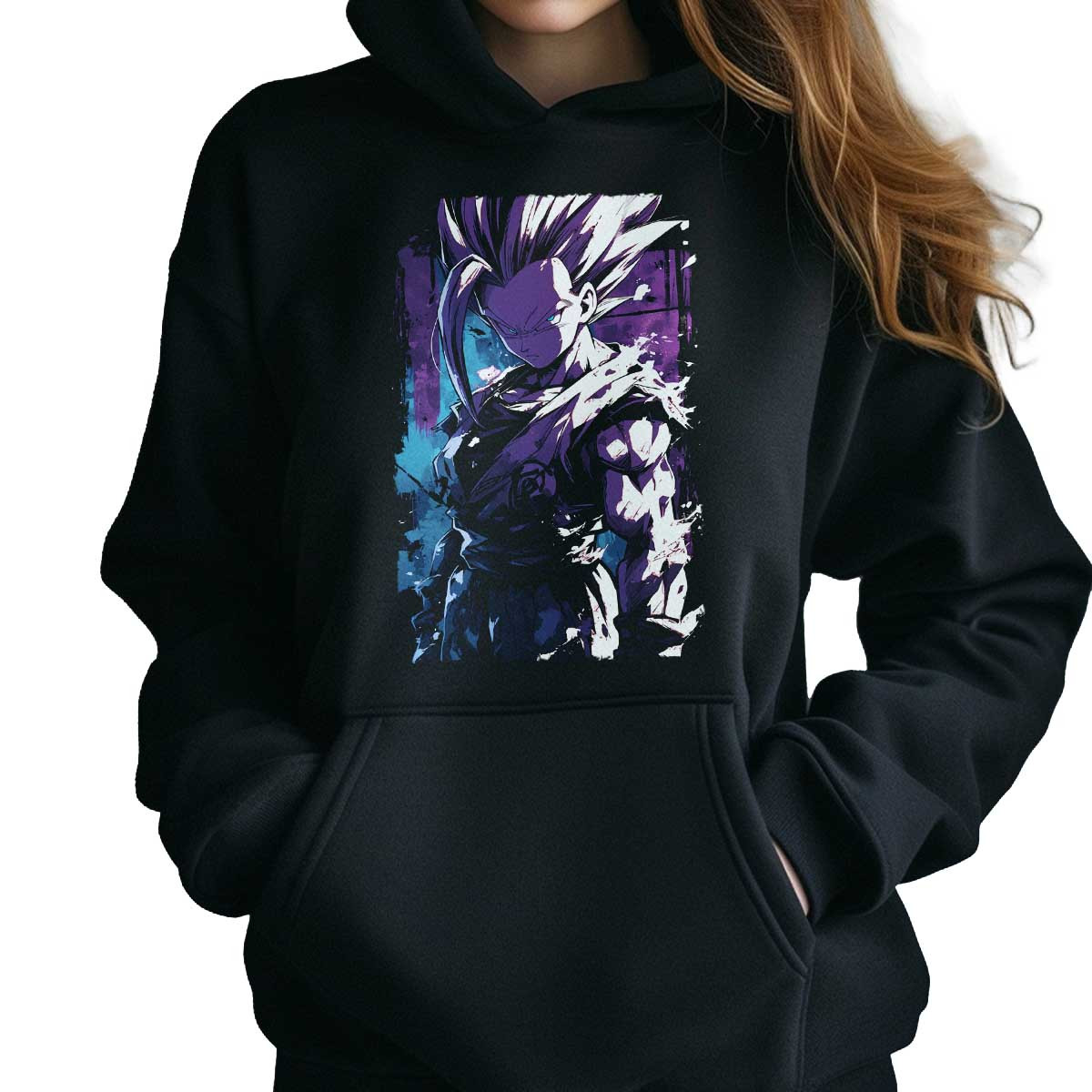 polerones-anime-gohan-decidido-en-bosque-y-colores-orqu-dea