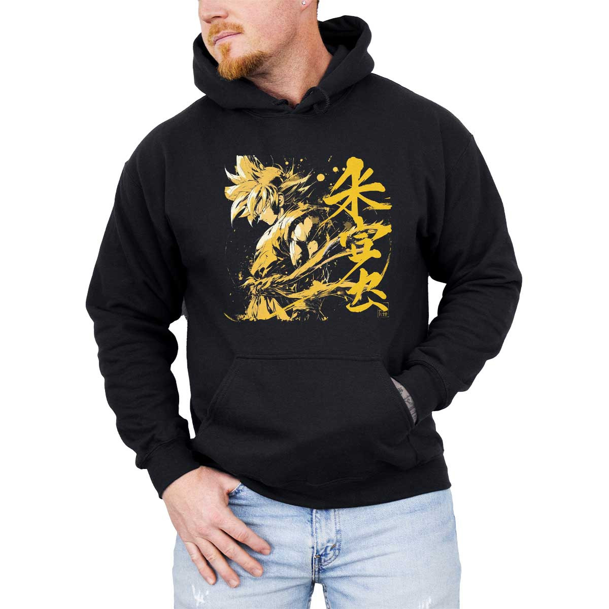 polerones-anime-goku-con-caligraf-a-japonesa-en-arco-ris-amarillo